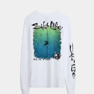Men's Hook Line and Sinker Fade Long Sleeve Shirt