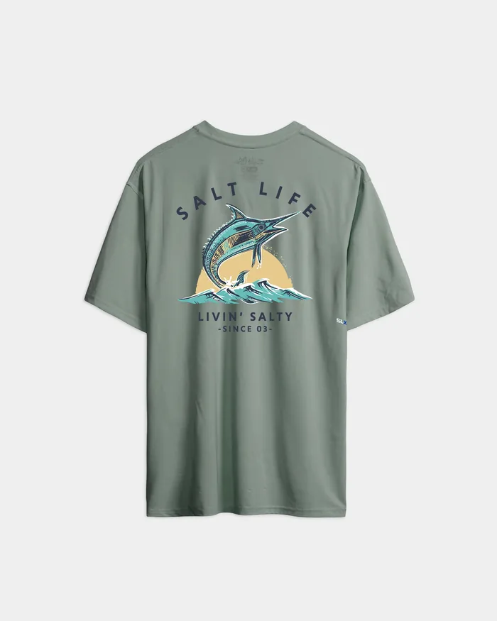 Men’s Livin Salty SLX Performance Short Sleeve Tee