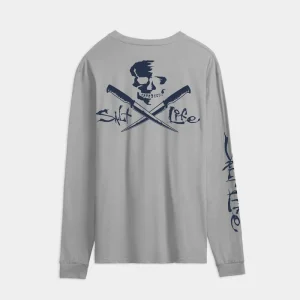 Men’s Skull and Fillet Long Sleeve Tee