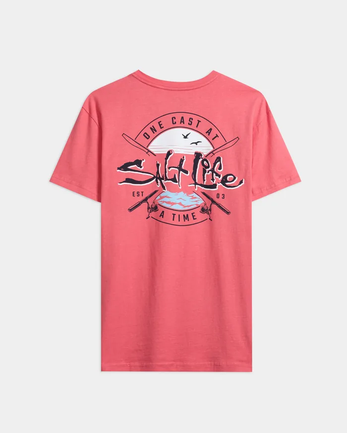 Men’s One Cast At A Time Short Sleeve Tee