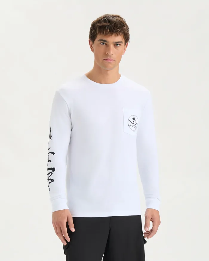 Men’s Skull and Fillet Long Sleeve Shirt - Image 2