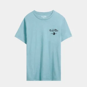 Alternative view of Men’s Salty Forecast Boat Short Sleeve Tee