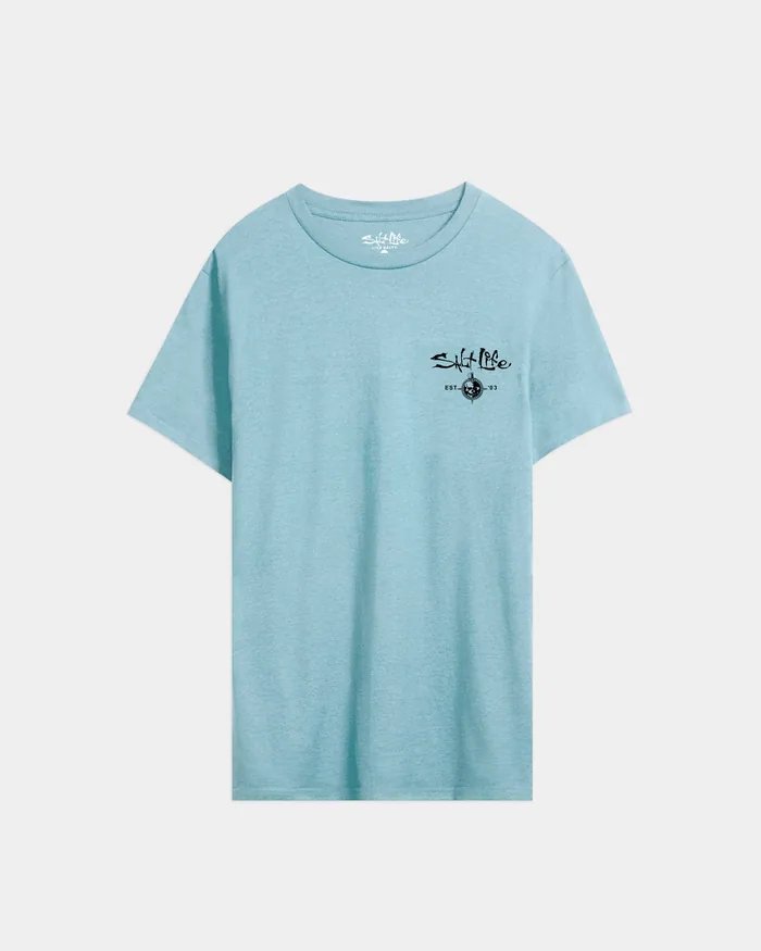 Men’s Salty Forecast Boat Short Sleeve Tee - Image 2