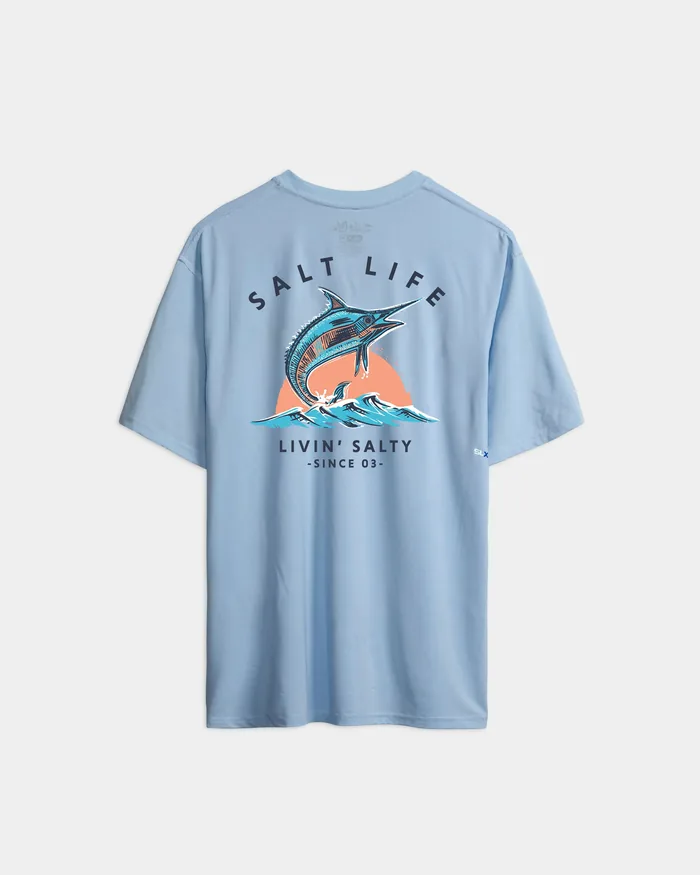 Men’s Livin Salty SLX Performance Short Sleeve Tee