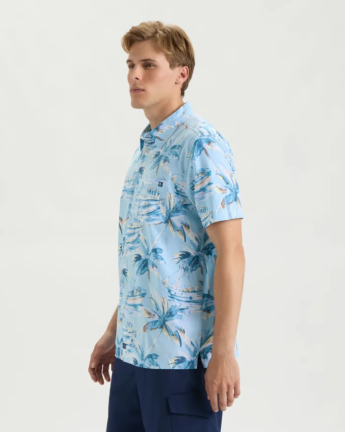 Men’s Tropic Reverie Woven Shirt - Image 3