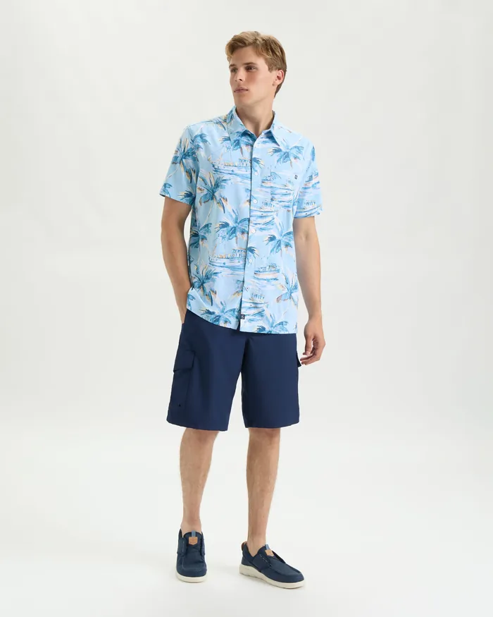 Men’s Tropic Reverie Woven Shirt - Image 6