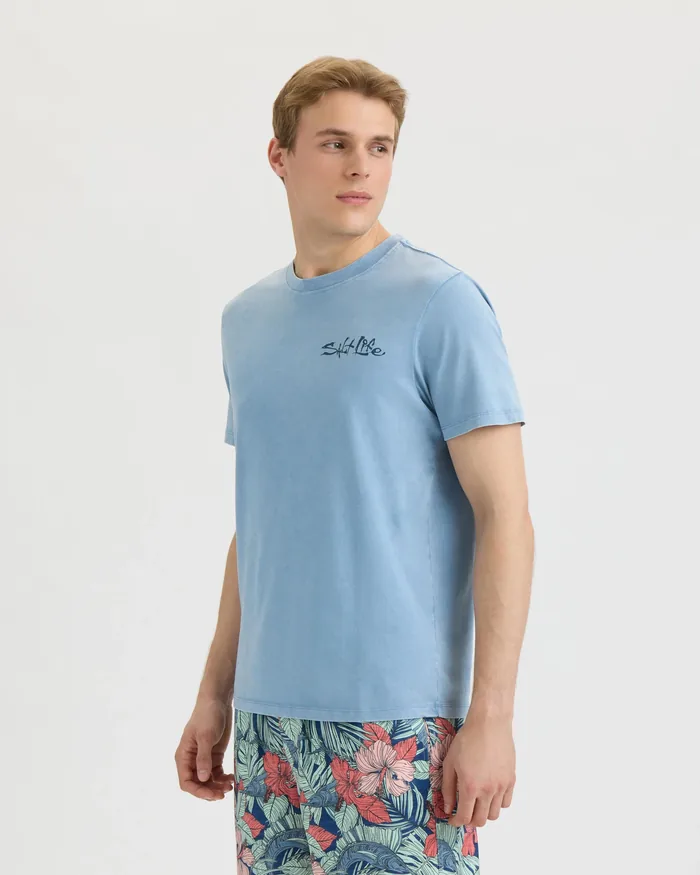 Men’s Pin Up Salt Wash Tee - Image 3