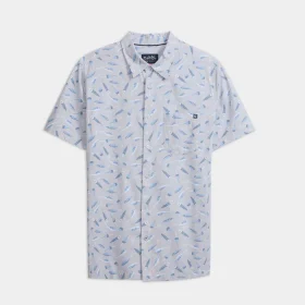 Men's Tempting Tackle Woven Short Sleeve Shirt