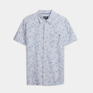 Men's Tempting Tackle Woven Short Sleeve Shirt
