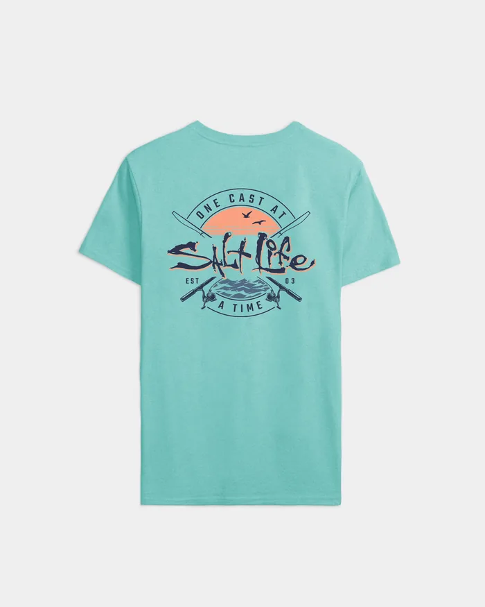 Men’s One Cast At A Time Short Sleeve Tee