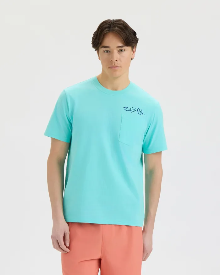 Men’s One Cast At A Time Short Sleeve Tee - Image 2