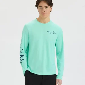 Alternative view of Men’s Salt Water Perforated SLX Performance Tee