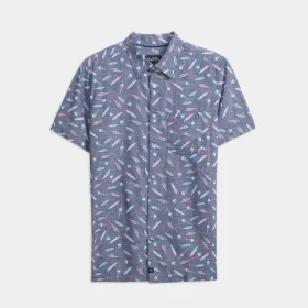 Men's Tempting Tackle Woven Short Sleeve Shirt