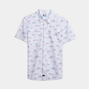 Men's Fish N' Bones Americana SLX Performance Short Sleeve Shirt