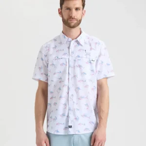 Alternative view of Men's Fish N' Bones Americana SLX Performance Short Sleeve Shirt