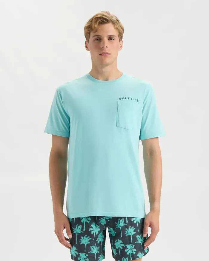 Men’s Salty Lineup Short Sleeve Tee - Image 2