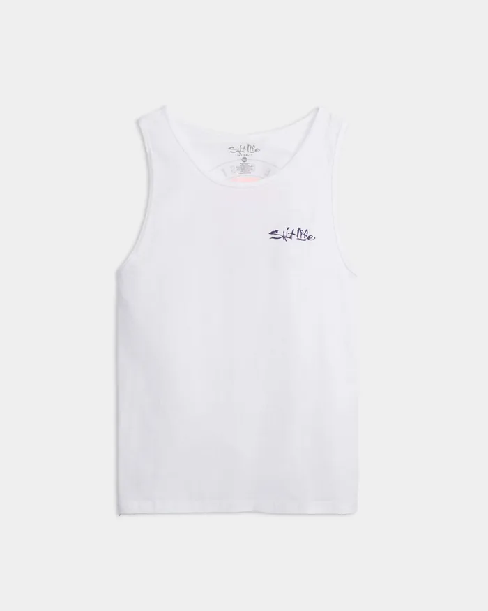 Men’s One Cast At A Time Tank Top - Image 2