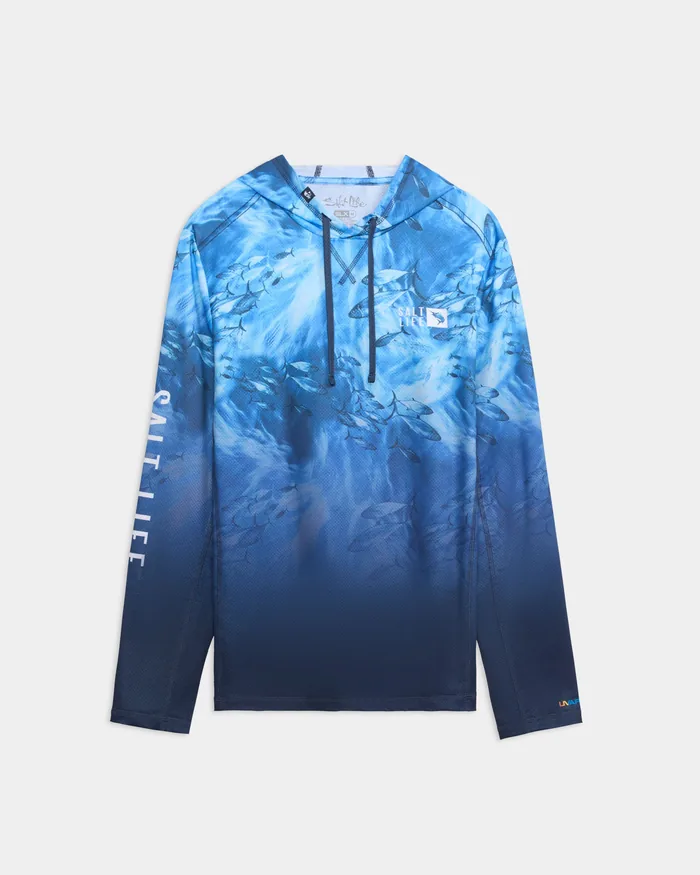 Men’s Tuna Tactics Fade Perforated SLX Performance Hoodie