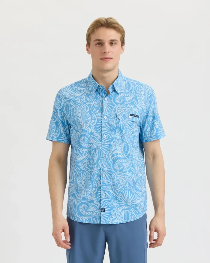 Men’s Tribal SLX Performance Woven Shirt - Image 2