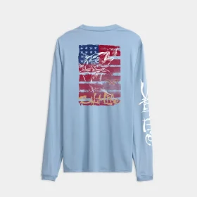 Men’s Americana Tuna SLX Performance  Long Sleeve Tee