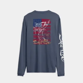 Men’s Americana Tuna SLX Performance  Long Sleeve Tee