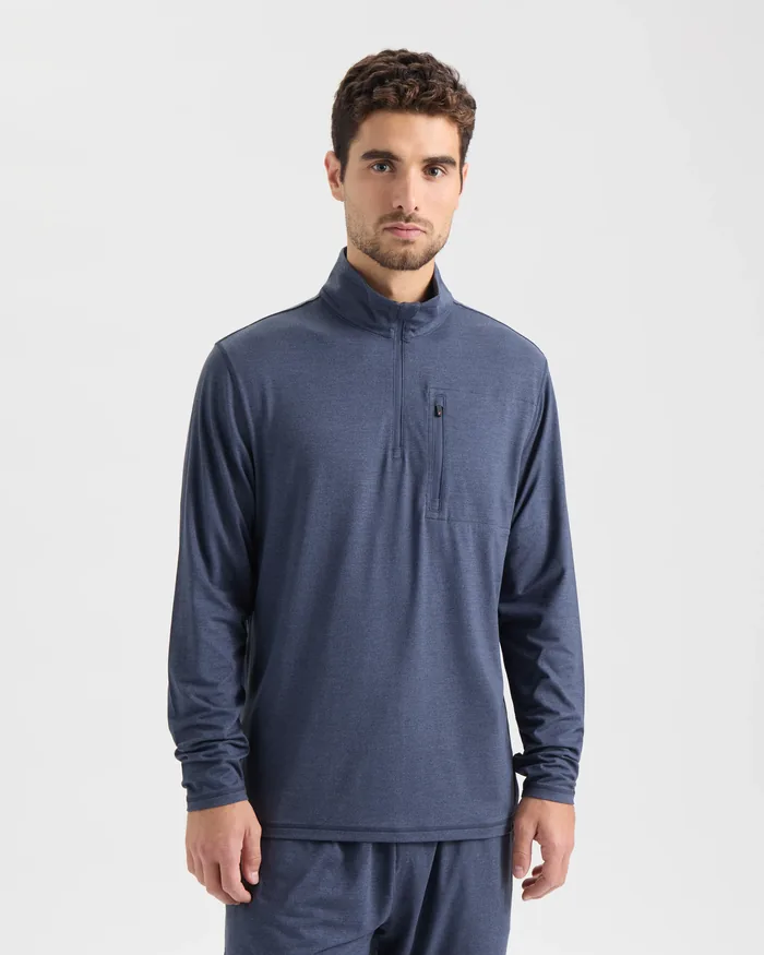 Men's Stamina Zip Mock Neck Performance Pullover - Image 2
