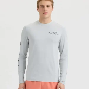 Alternative view of Men’s Liquid Depth Badge Long Sleeve SLX Performance Tee