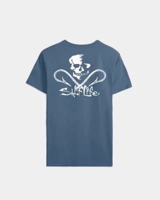 Men’s Skull and Hooks Short Sleeve Tee - BIG
