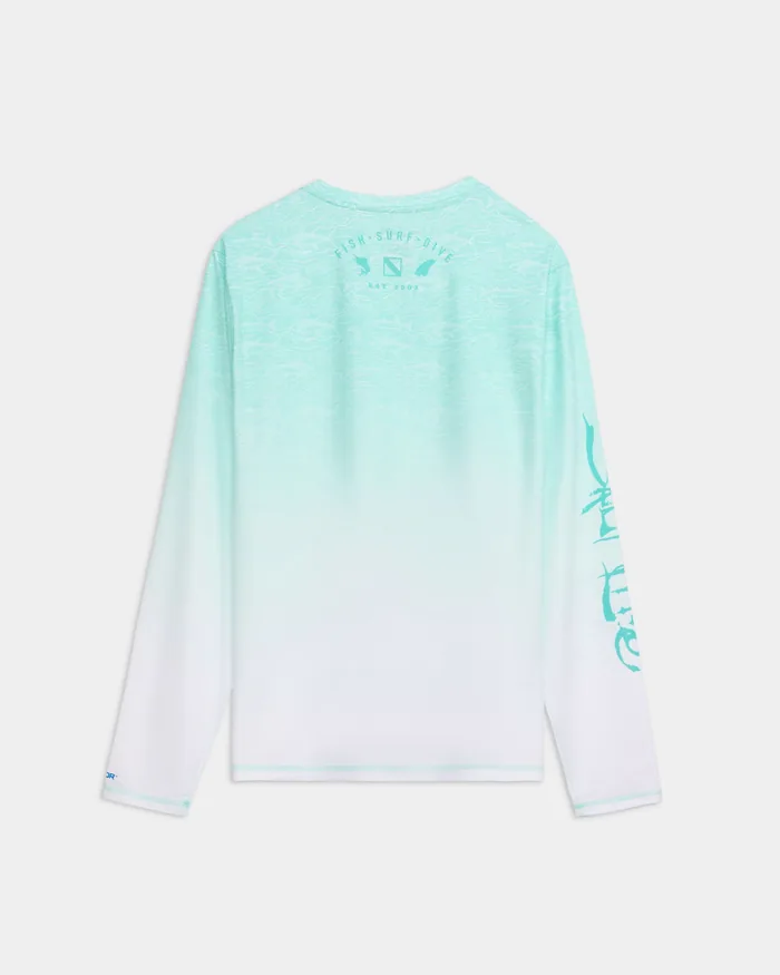 Men’s Current and Catch Fade Perforated SLX Performance Tee - Image 2