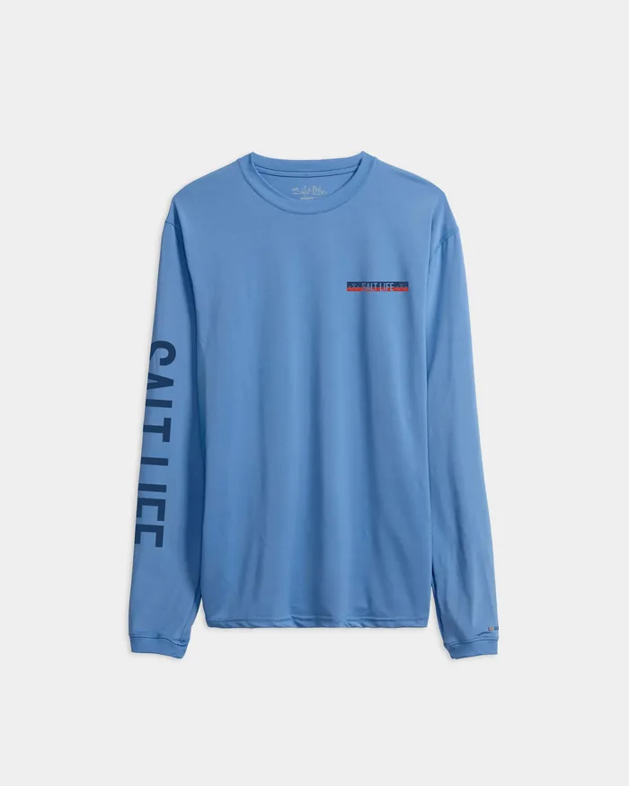 Men’s Tuna Tournament Long Sleeve SLX Performance Tee - Image 2