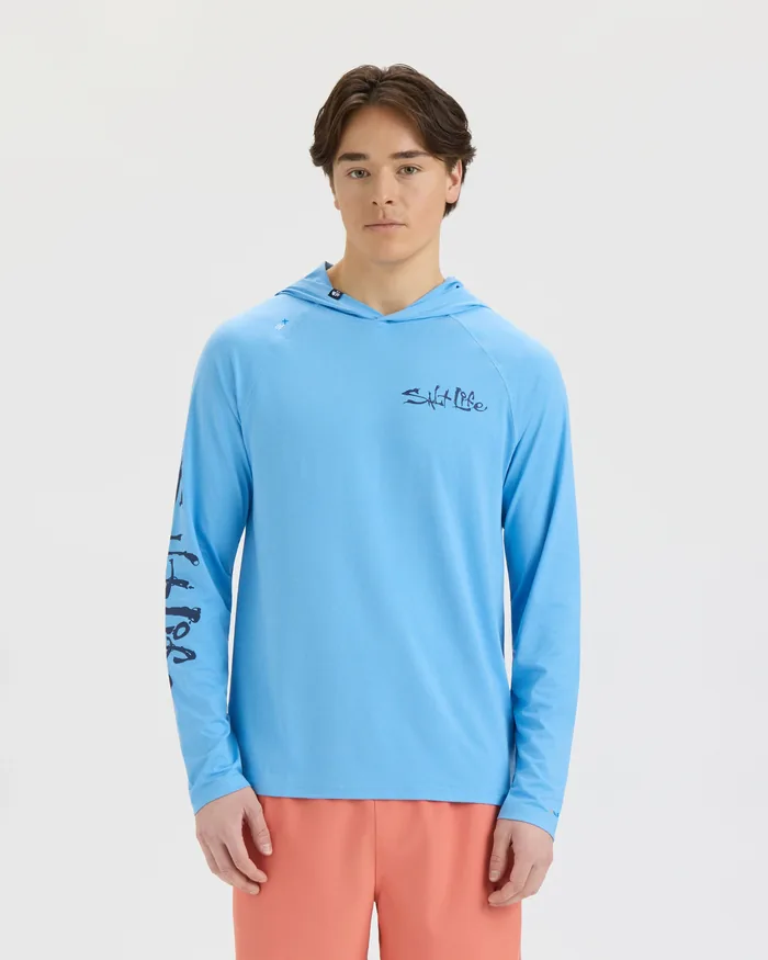Men’s One Cast at a Time SLX Performance Hoodie - Image 2
