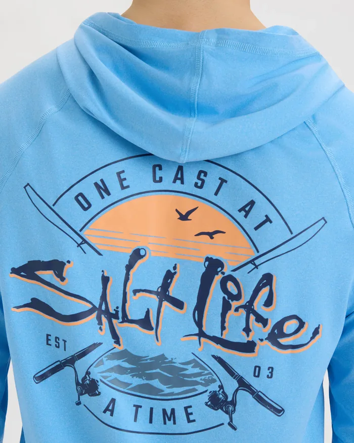 Men’s One Cast at a Time SLX Performance Hoodie - Image 5