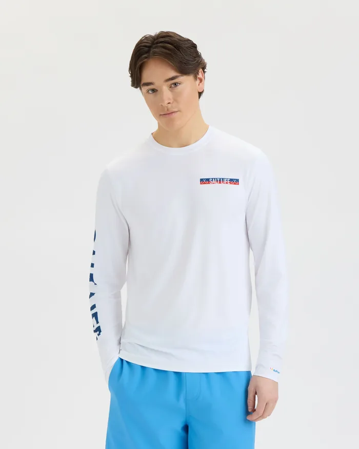 Men’s Tuna Tournament Long Sleeve SLX Performance Tee - Image 2