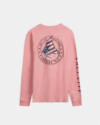 Men's Redfish and Stripes Long Sleeve Shirt