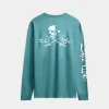 Men's Skull and Poles Long Sleeve Tee