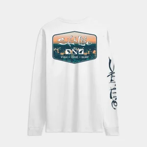 Men’s Liquid Depth Badge Long Sleeve Tee