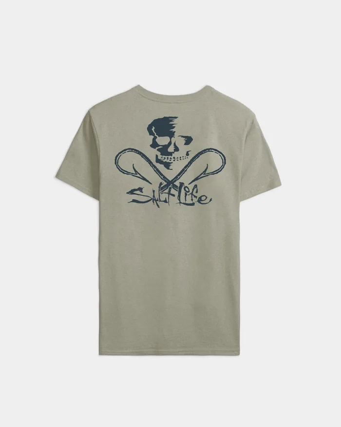 Men’s Skull and Hooks Short Sleeve Tee - TALL