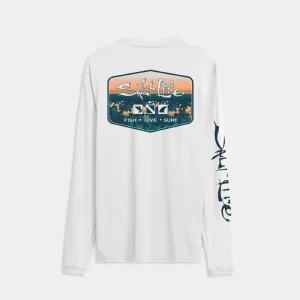 Men’s Liquid Depth Badge Long Sleeve SLX Performance Tee