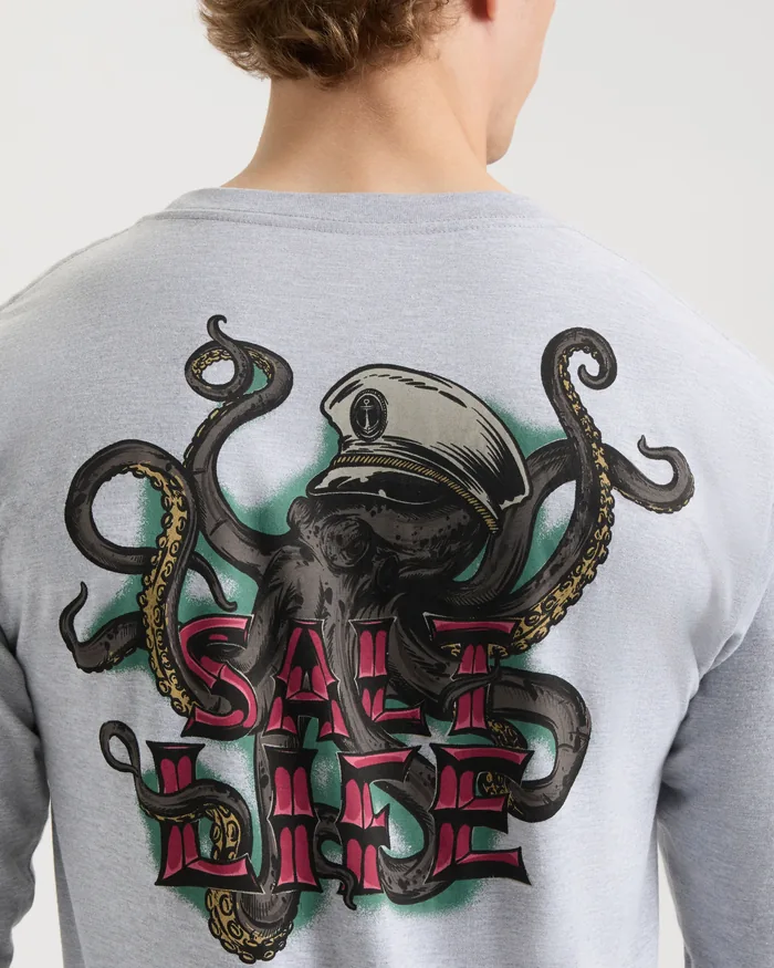 Men's Underwater Alien Long Sleeve Shirt - Image 5