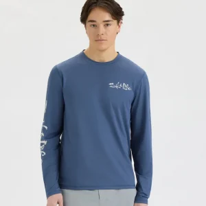 Alternative view of Men’s Salt Water Perforated SLX Performance Tee