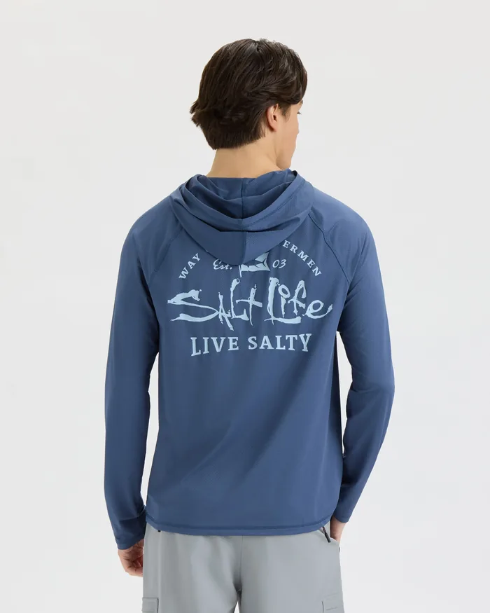 Men’s Ocean Kin 2.0 Perforated SLX Performance Hoodie - Image 3
