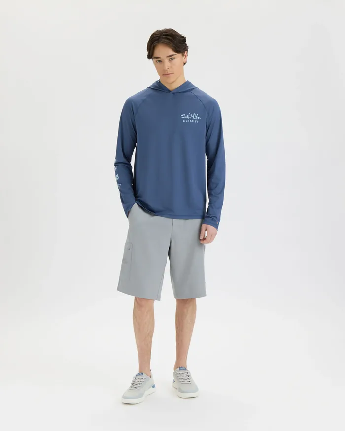 Men’s Ocean Kin 2.0 Perforated SLX Performance Hoodie - Image 4