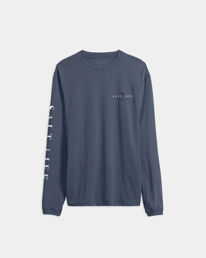 Men’s Crab Hammer SLX Performance Long Sleeve Tee - Image 2