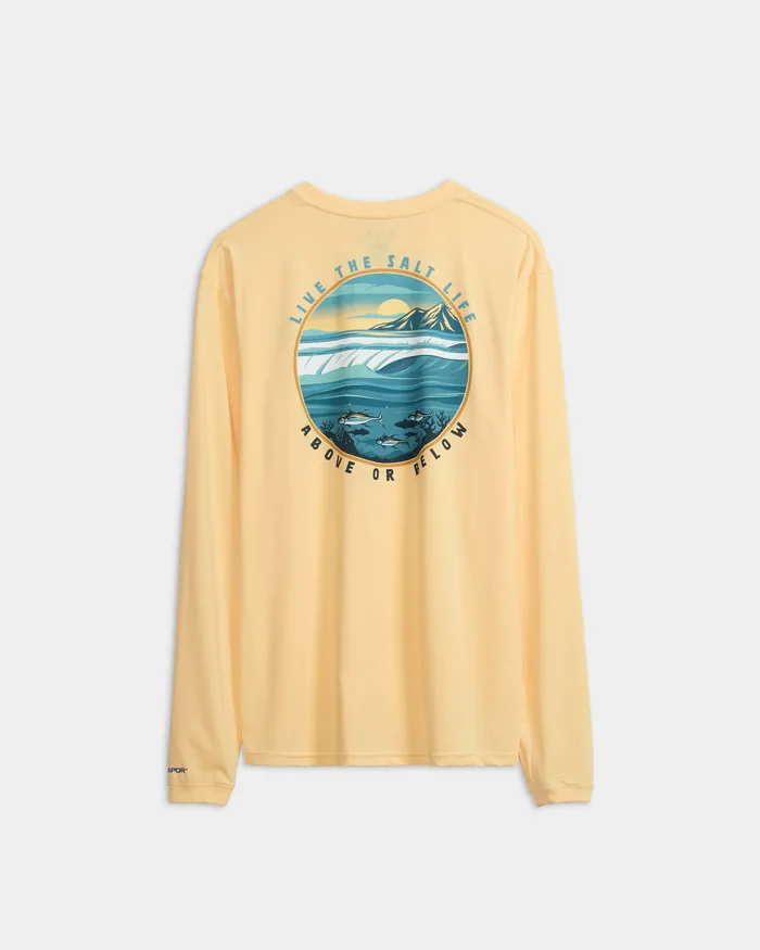 Men's Live Above Or Below SLX Performance Long Sleeve Shirt