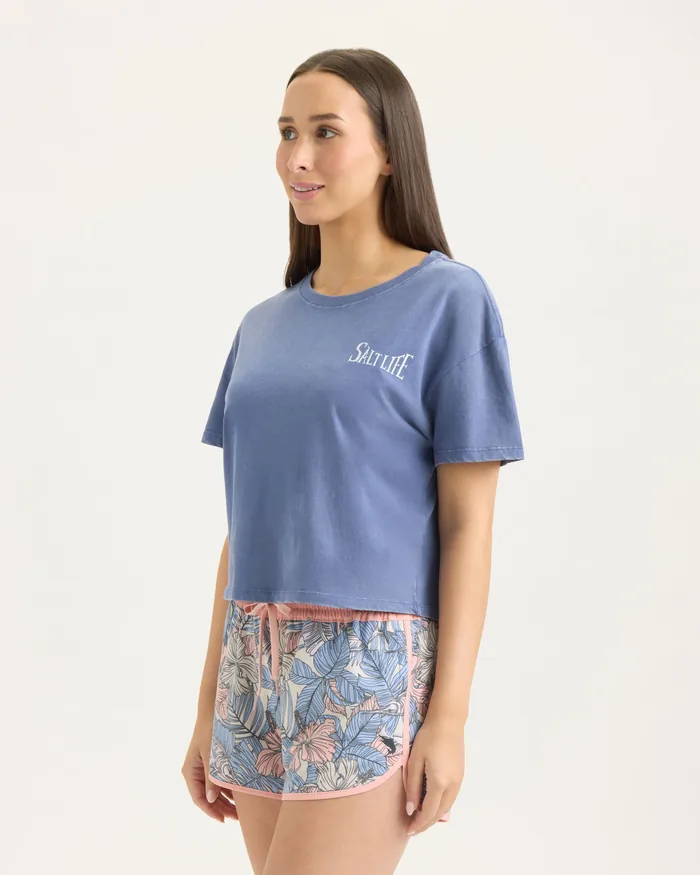 Women’s Perfect Wave Cropped Boyfriend Tee - Image 4
