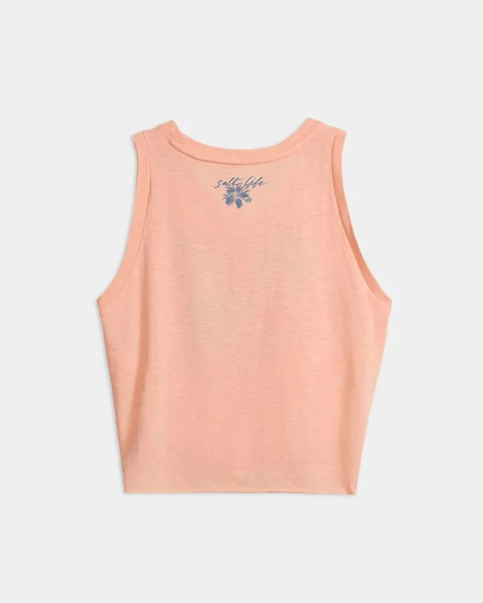 Women’s Tropical Bliss Tie Front Tank Top - Image 7