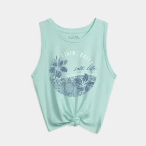 Women’s Tropical Bliss Tie Front Tank Top