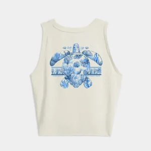 Women’s Aquarium Turtle Tie Front Tank Top