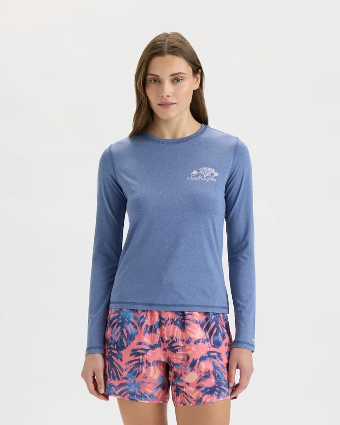 Women’s Colorful Coral Reef SLX Performance Long Sleeve Tee - Image 2