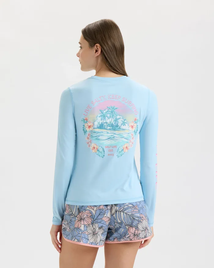 Women’s Keep Surfing SLX Performance Long Sleeve Tee - Image 5